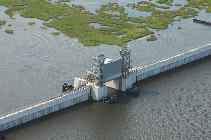 Lake Borgne Surge Barrier. Credit: U.S. Army Corps of Engineers